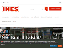 Tablet Screenshot of ines.hr