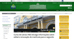 Desktop Screenshot of ines.gov.br