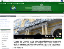 Tablet Screenshot of ines.gov.br